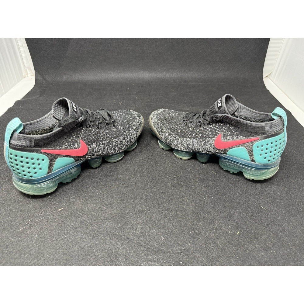 Size 5.5 - Nike Air VaporMax Flyknit 3 Black Hyper Pink Blue W - Picture 3 of 7